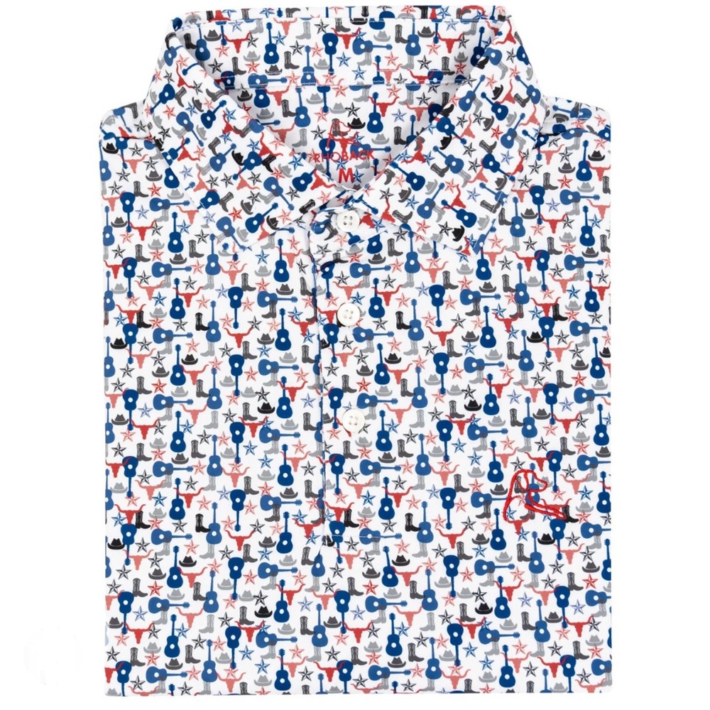 Rhoback “All My Exes” Texas Men’s Polo, Size M, NWT